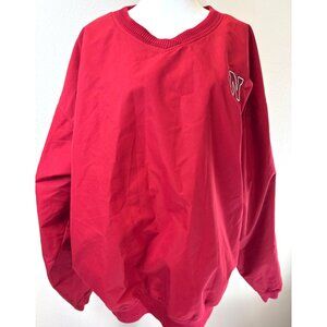 Nebraska Cornhuskers Windbreaker Jacket Pullover Mens XL Red Logo Football